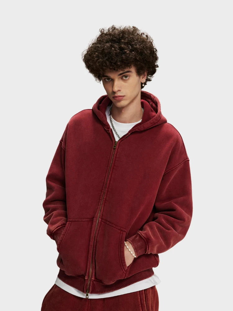 RAVEN WASHED HOODIE MIT REISSVERSCHLUSS - Image 2