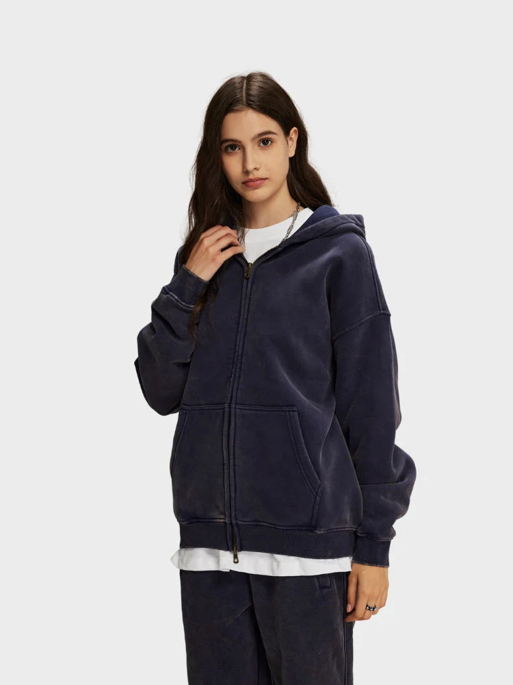 RAVEN WASHED HOODIE MIT REISSVERSCHLUSS - Image 3