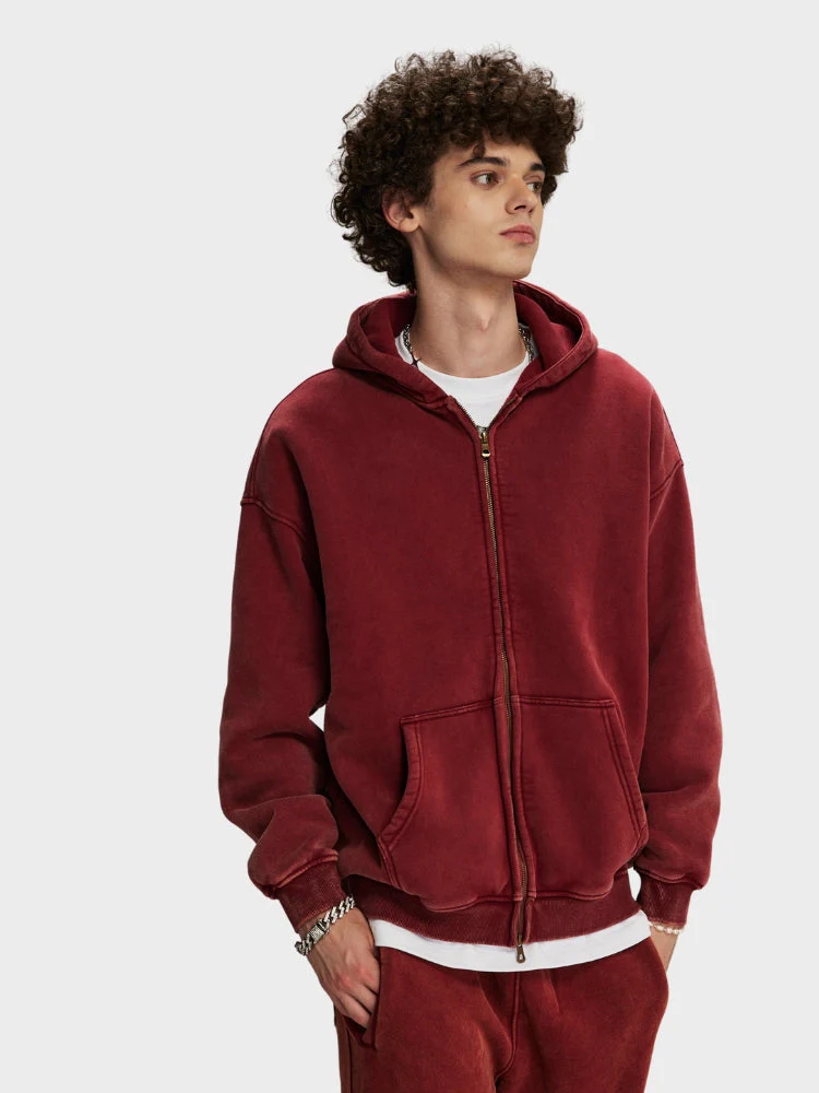 RAVEN WASHED HOODIE MIT REISSVERSCHLUSS - Image 4