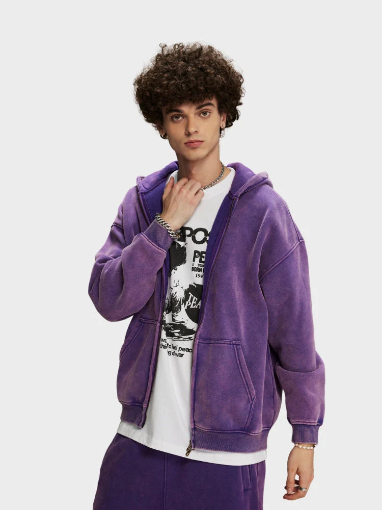 RAVEN WASHED HOODIE MIT REISSVERSCHLUSS - Image 5