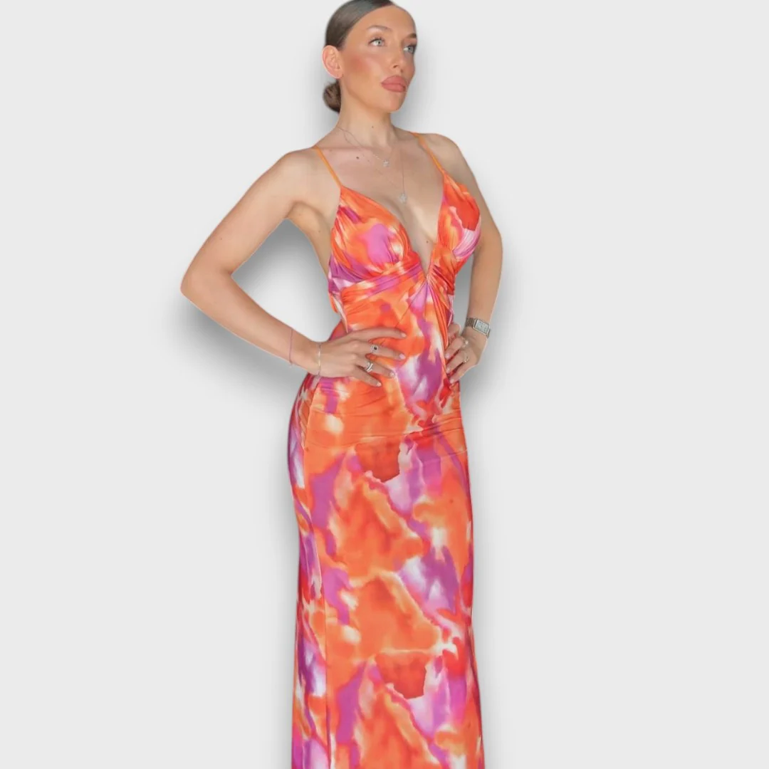 Ravena – Figurbetontes Sommerkleid mit Spaghettiträgern - Image 3