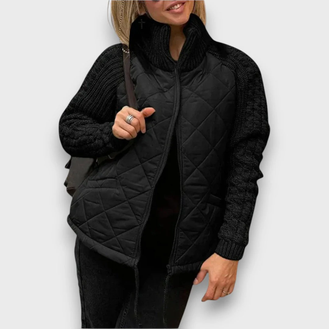 Ravinne – Steppjacke mit Strickärmeln - Image 2