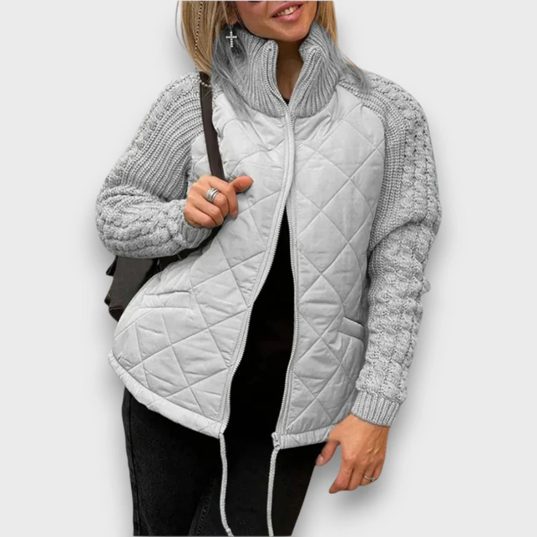 Ravinne – Steppjacke mit Strickärmeln - Image 5