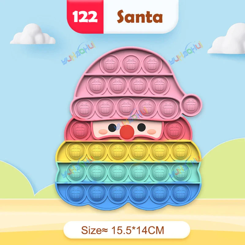 Regenbogen-Pop-Fidget-Toy – Sensorisches Silikonspielzeug zur Stressbewältigung, Konzentrationsförderung und zum Spielen für Kinder und Erwachsene - Image 10