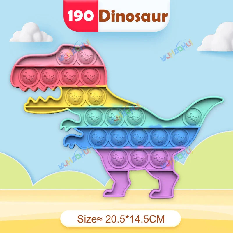 Regenbogen-Pop-Fidget-Toy – Sensorisches Silikonspielzeug zur Stressbewältigung, Konzentrationsförderung und zum Spielen für Kinder und Erwachsene - Image 26