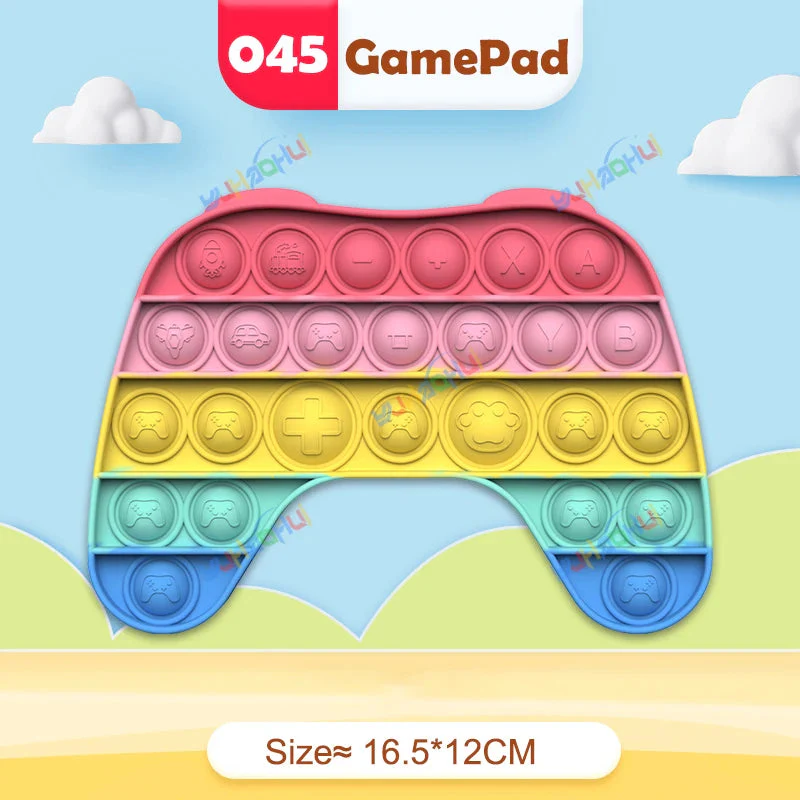 Regenbogen-Pop-Fidget-Toy – Sensorisches Silikonspielzeug zur Stressbewältigung, Konzentrationsförderung und zum Spielen für Kinder und Erwachsene - Image 32