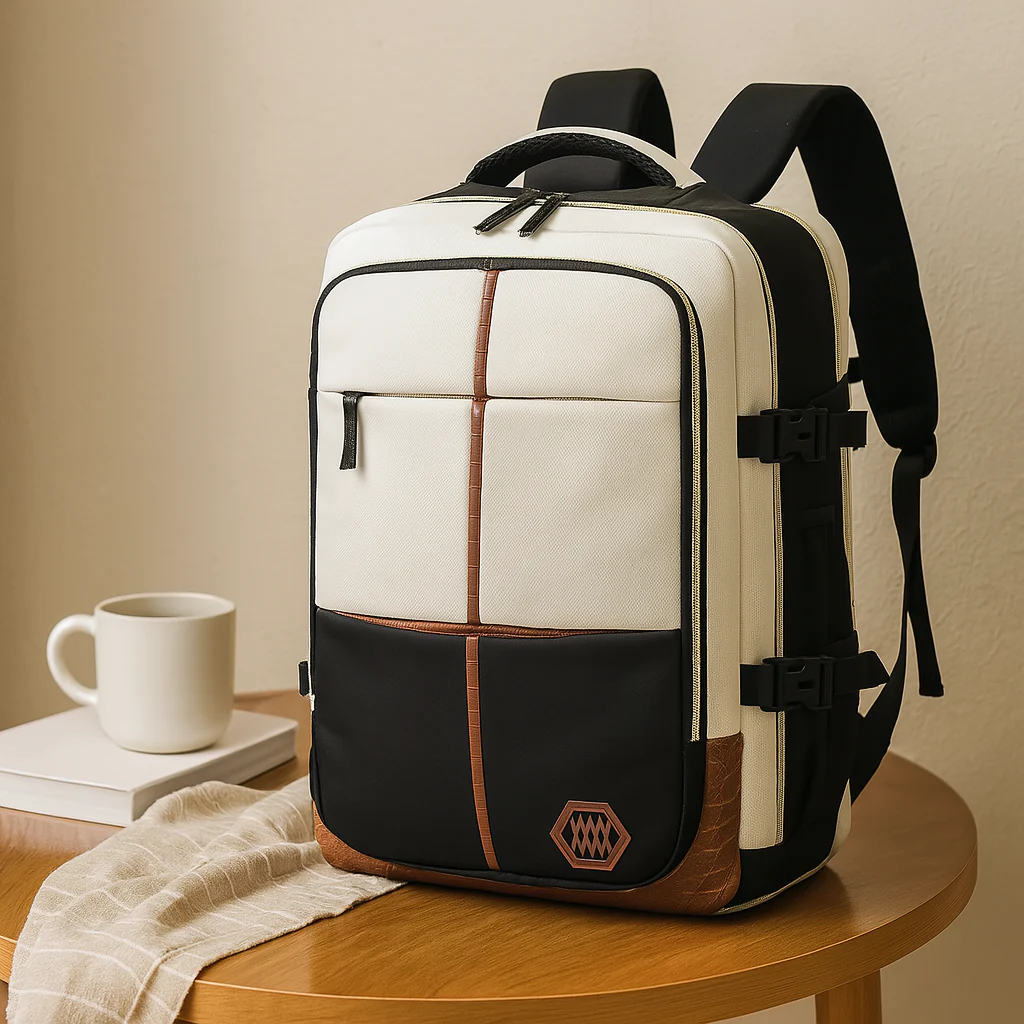 Reisetasche – Einfarbig, verstellbarer Riemen, Reißverschluss, Polyesterfutter - Image 8