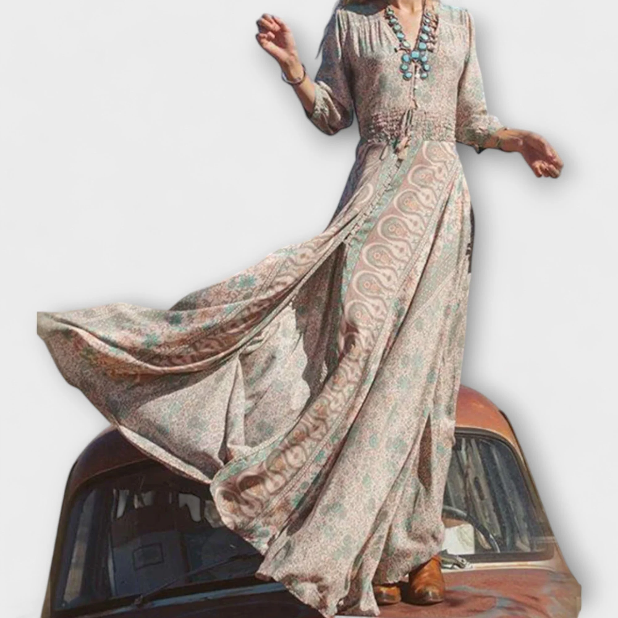 Relaxed Bohemian Maxi Dress - Image 2