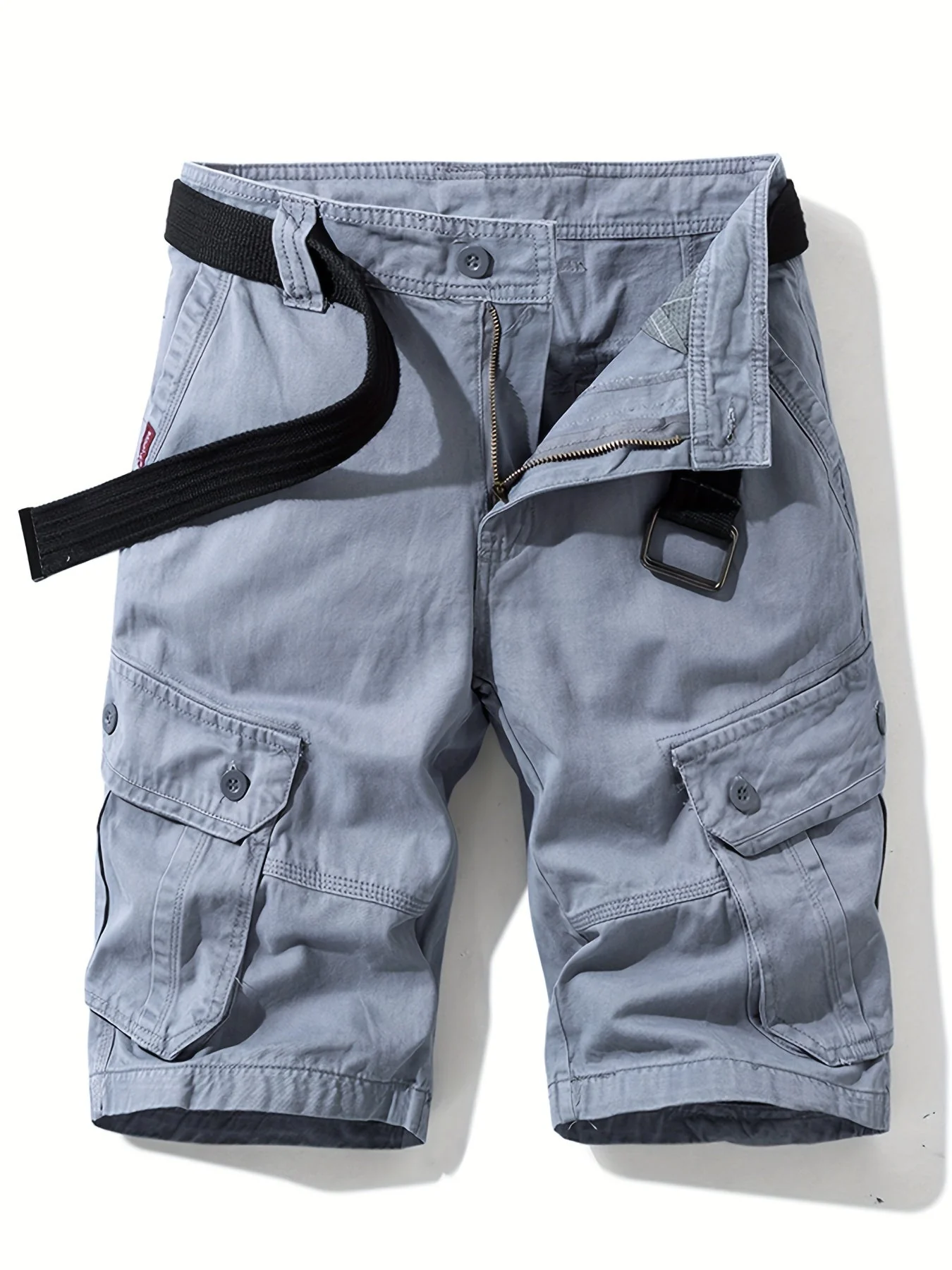 Relaxed Fit Herren Shorts mit Knopftaschen - Dominico - Image 2