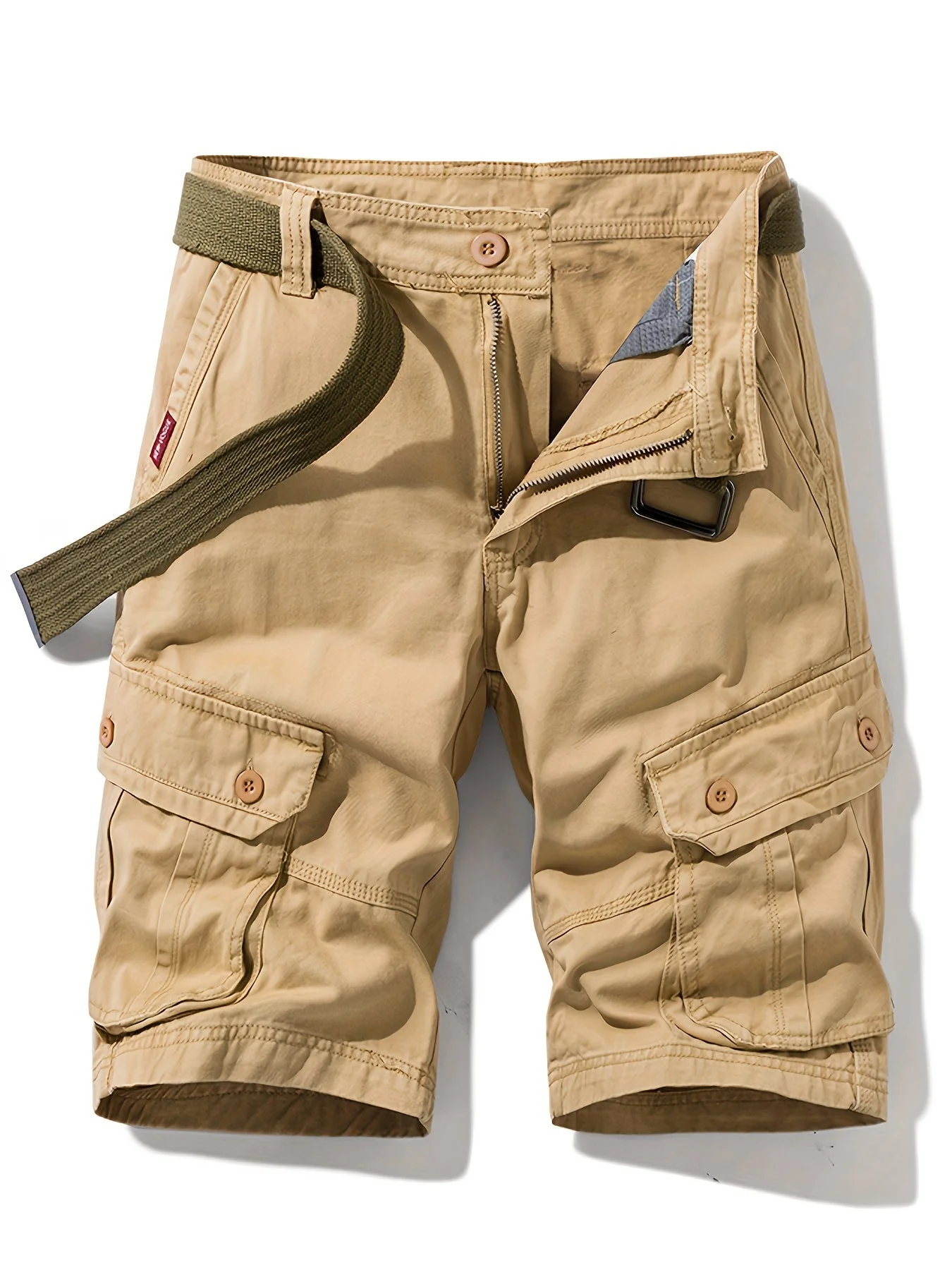 Relaxed Fit Herren Shorts mit Knopftaschen - Dominico - Image 4