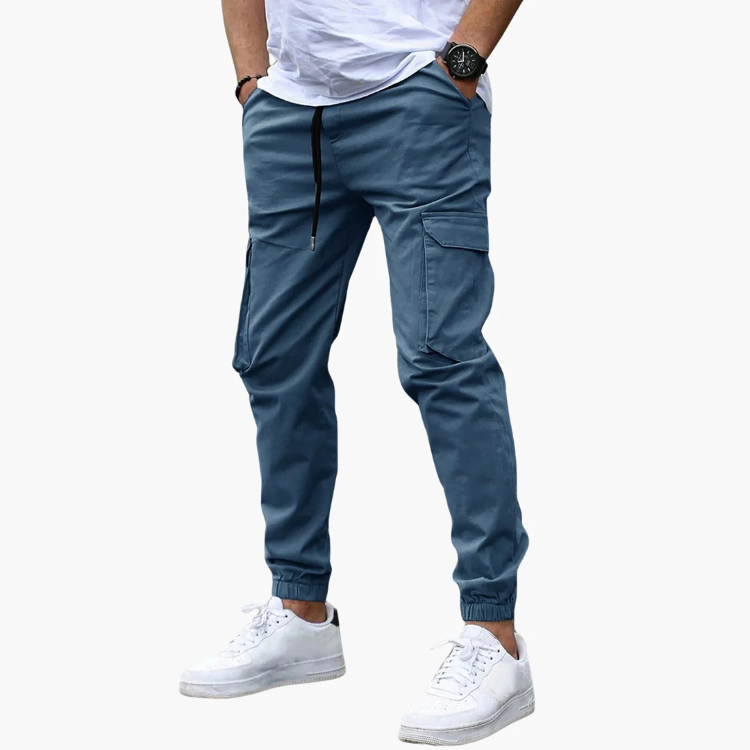 Relaxte Cargo Joggerhose - Für Herren mit Taschen & Stil - Image 4