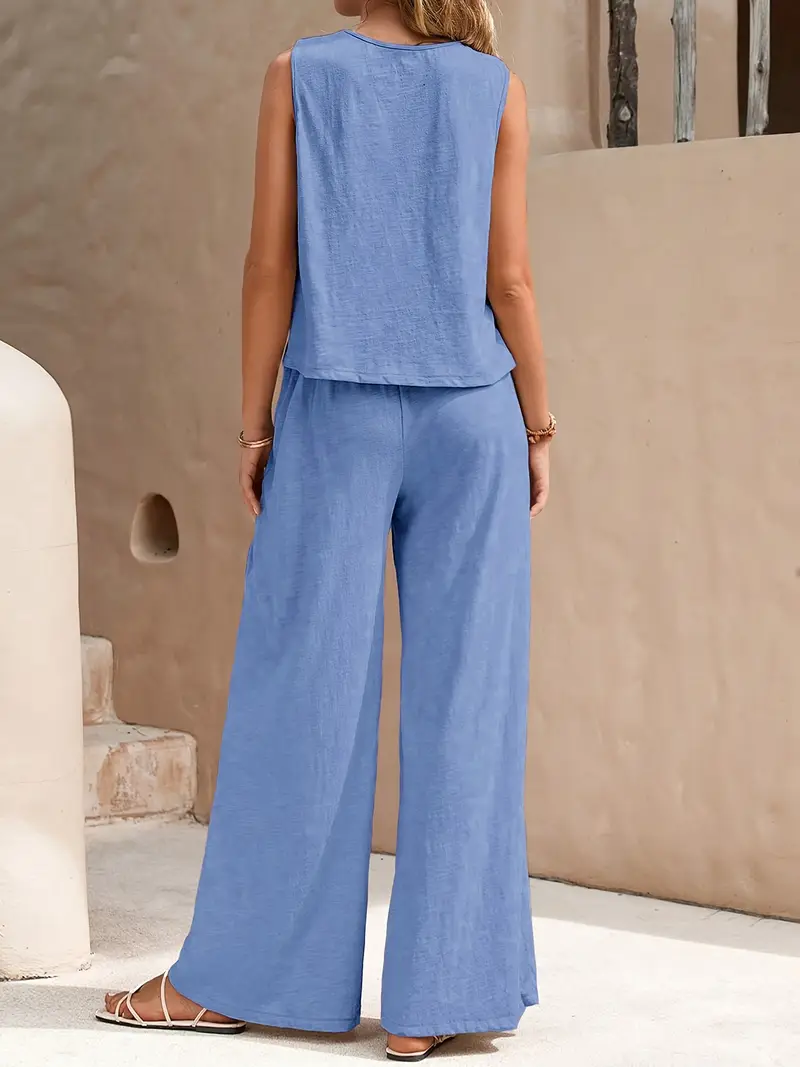 Remy – Elegantes Set aus ärmellosem Top und Hose - Image 25
