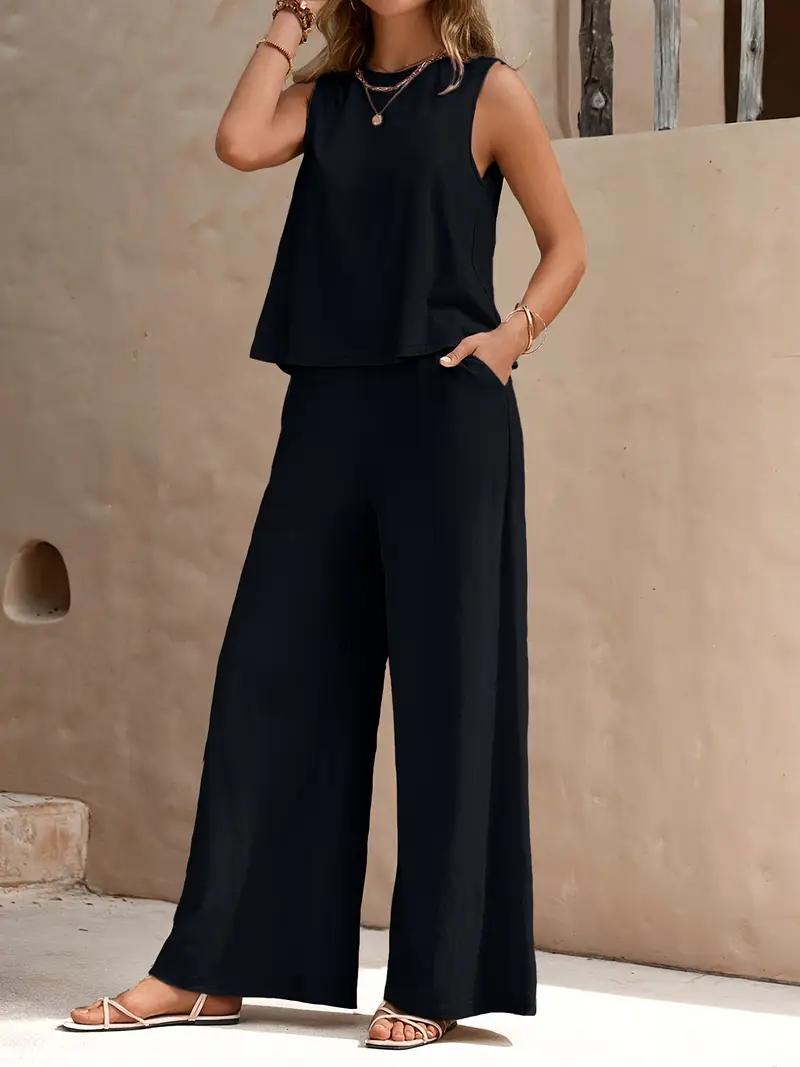 Remy – Elegantes Set aus ärmellosem Top und Hose - Image 34
