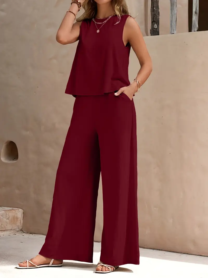 Remy – Elegantes Set aus ärmellosem Top und Hose - Image 35