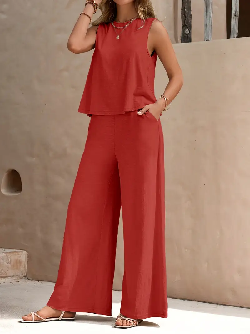 Remy – Elegantes Set aus ärmellosem Top und Hose - Image 43