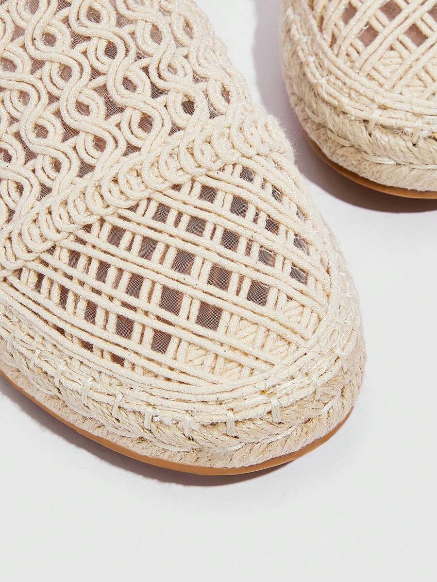 Renate – Espadrille Flats Damen Mit Zopfdetail Sommer Boho - Image 2