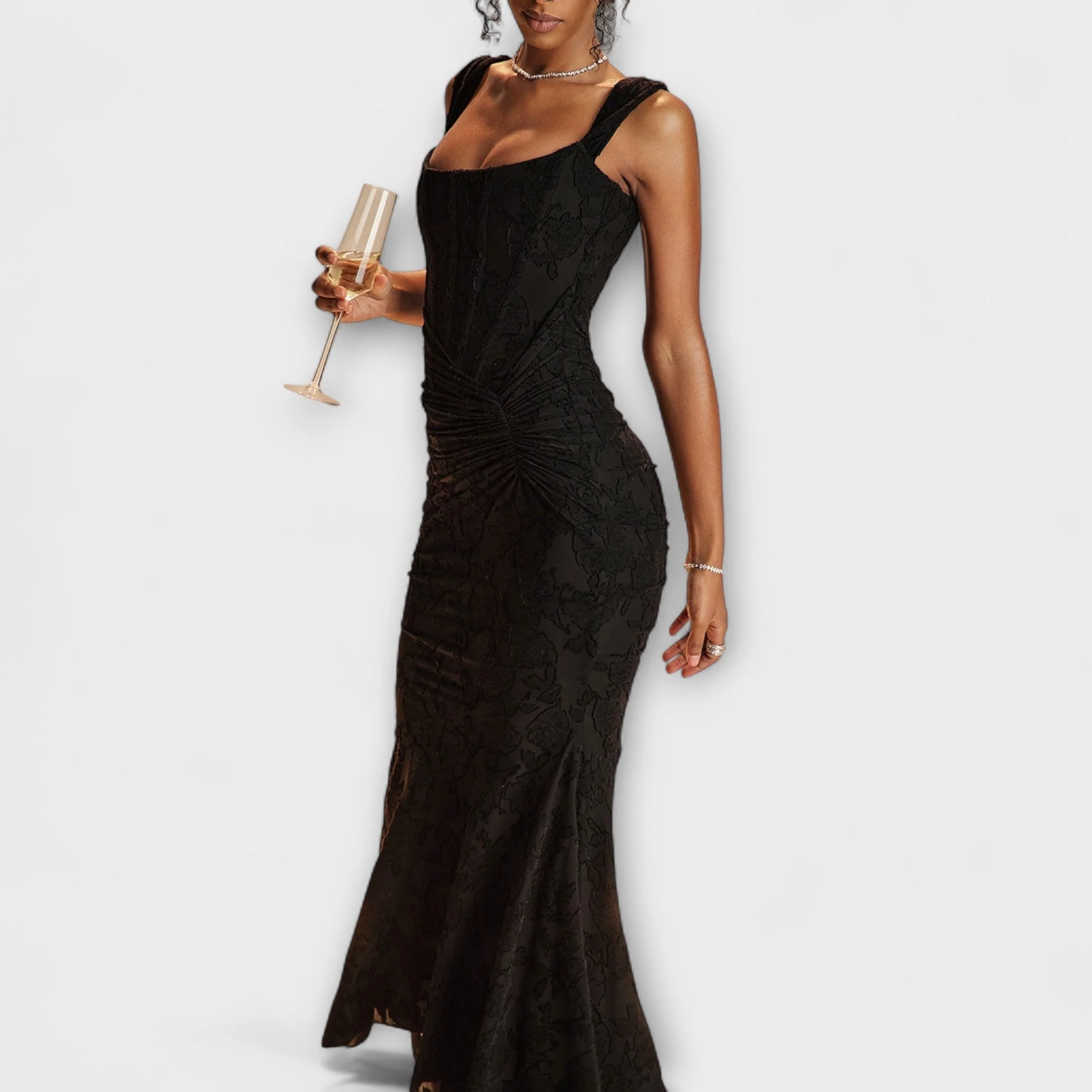 Renske - Stilvolles Maxikleid mit kunstvollem Korsett - Image 35
