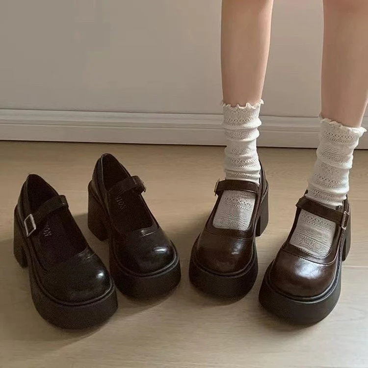 Retro Dirndl Schuhe für Damen | Plateau - Image 2