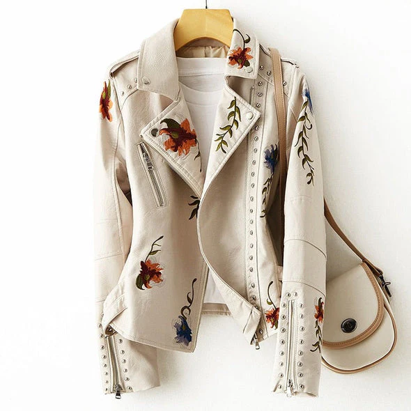 Retro Lederjacke für Damen - Image 4