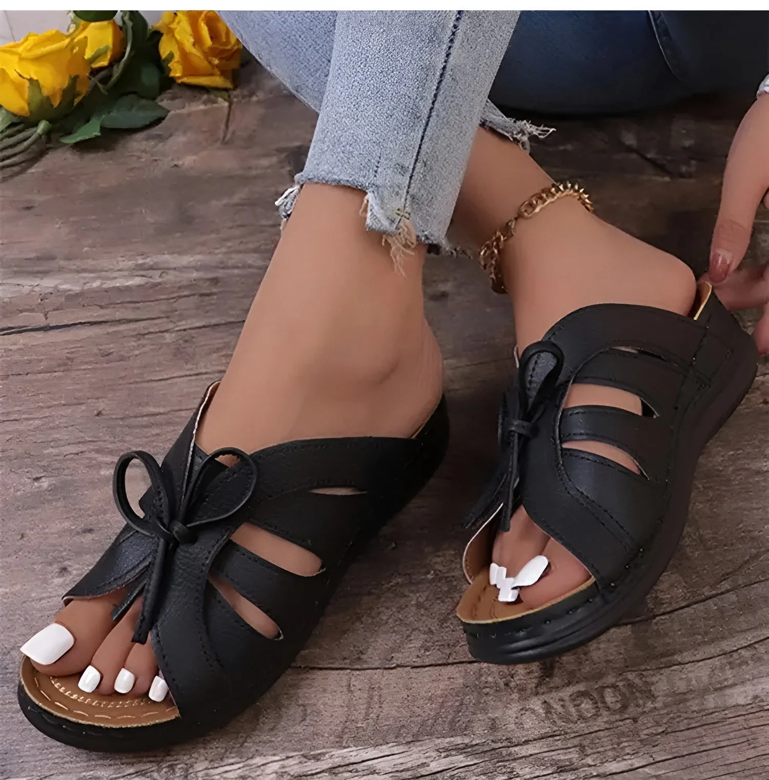 Retro Sandalen Damen – Bequeme orthopädische Schuhe für den Sommer - Image 20