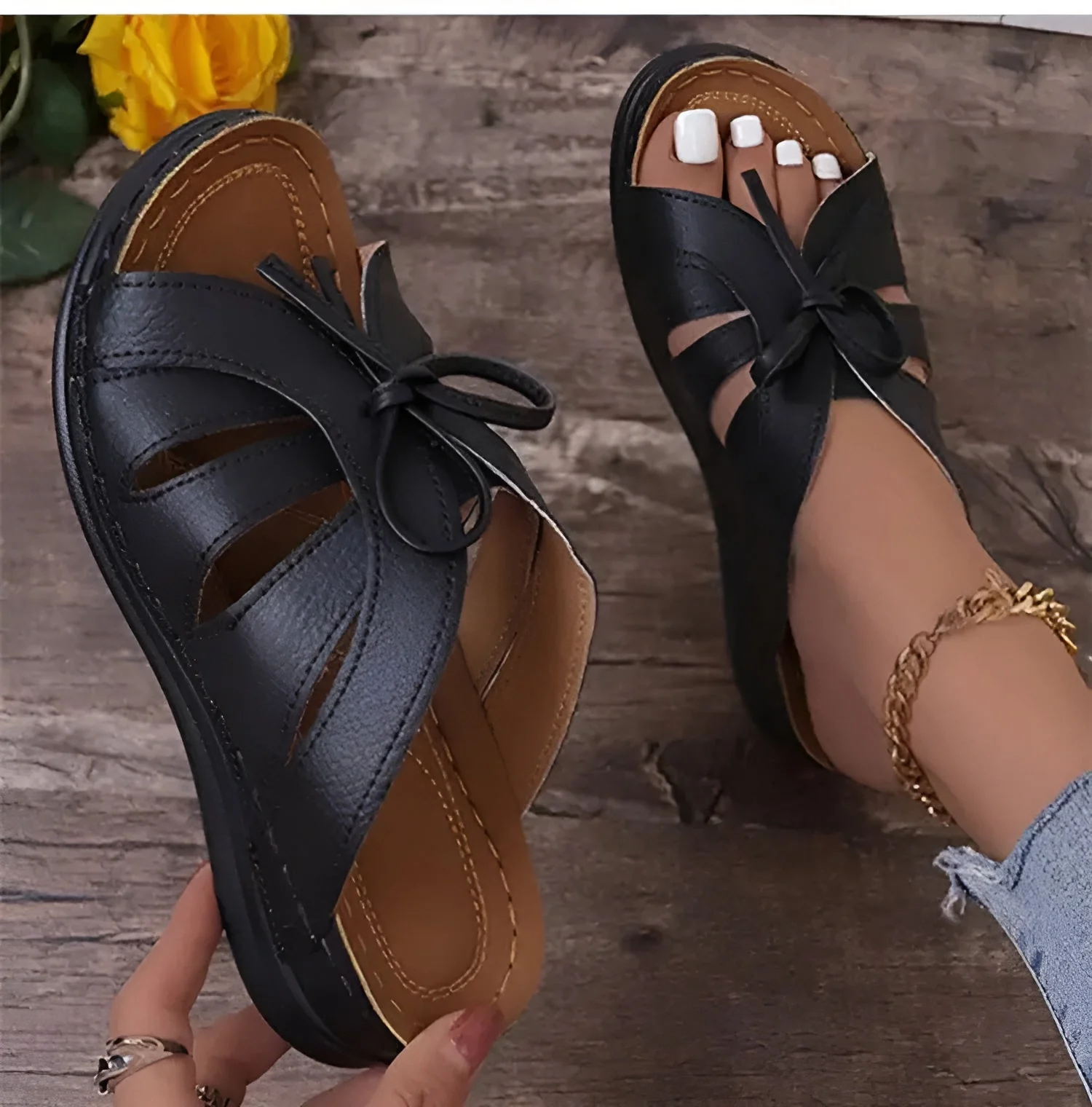 Retro Sandalen Damen – Bequeme orthopädische Schuhe für den Sommer - Image 21