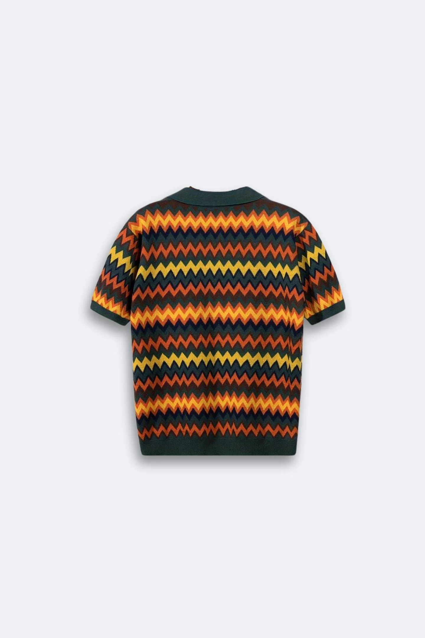 Retro-Strickpolo mit Zickzack-Muster - Image 11