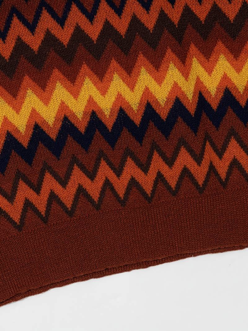 Retro-Strickpolo mit Zickzack-Muster - Image 5