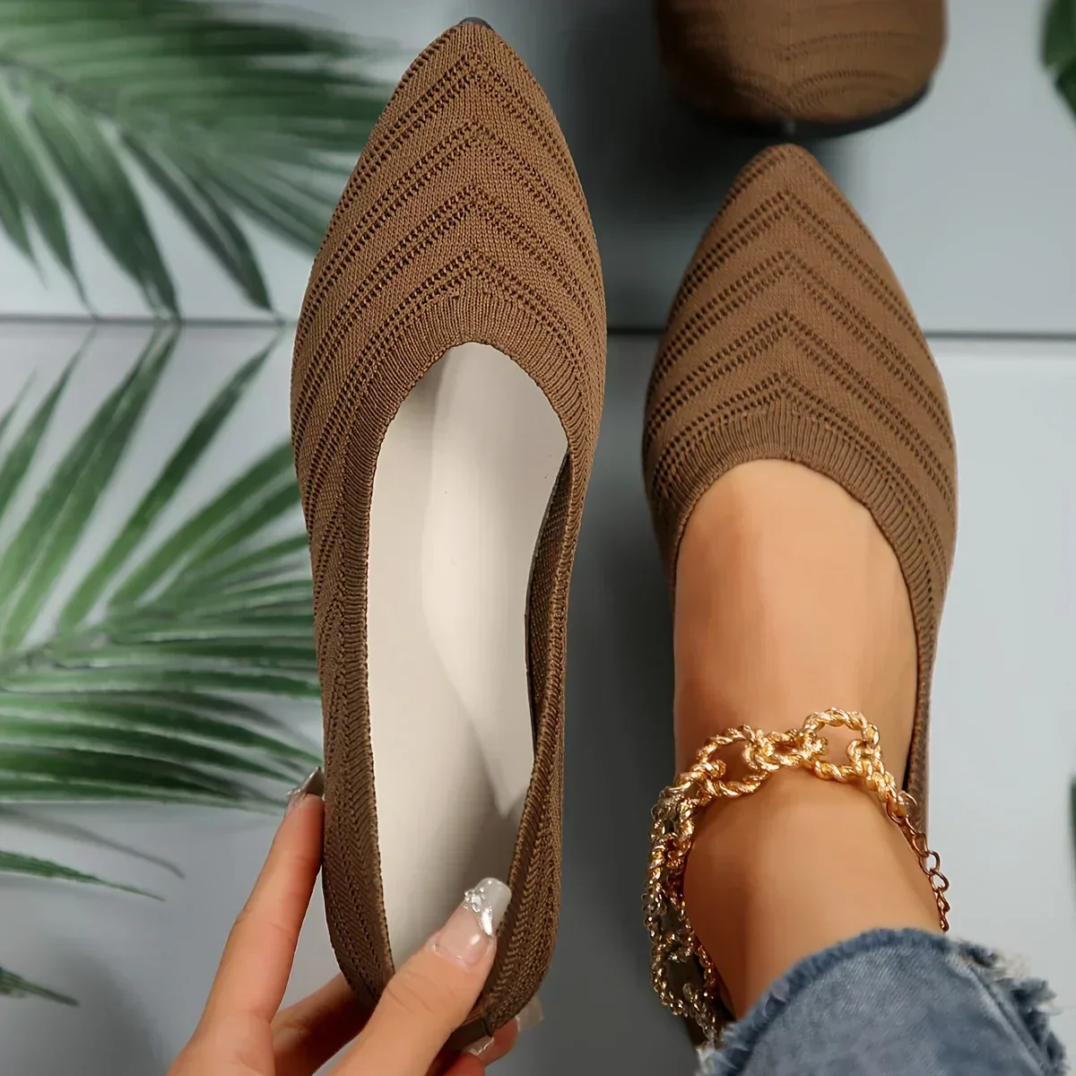 Rhia – Leichte Strick-Slipper - Image 2