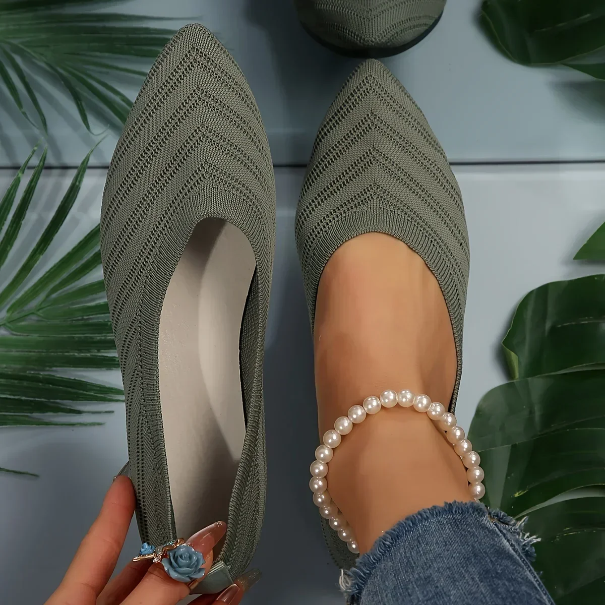 Rhia – Leichte Strick-Slipper - Image 7
