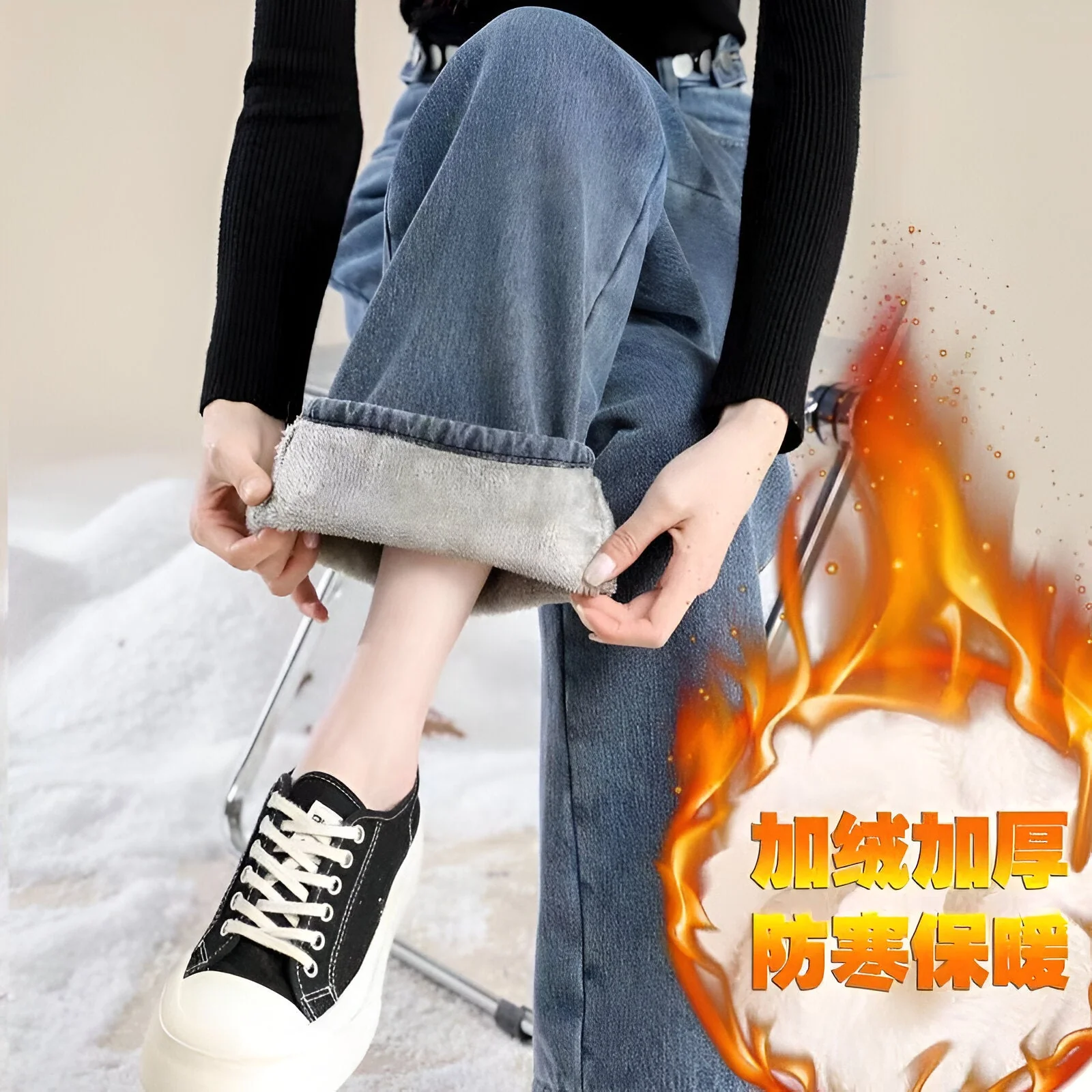 Ricarda | Kuschelige & Stilvolle Fleece-Jeans - Image 9