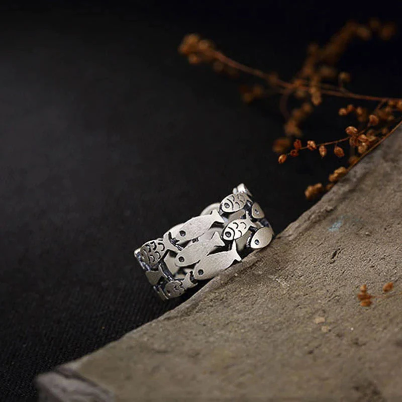 Ring Fisch aus Silber - Image 2