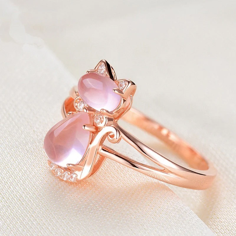 Ring Katze in Roségold - Image 3