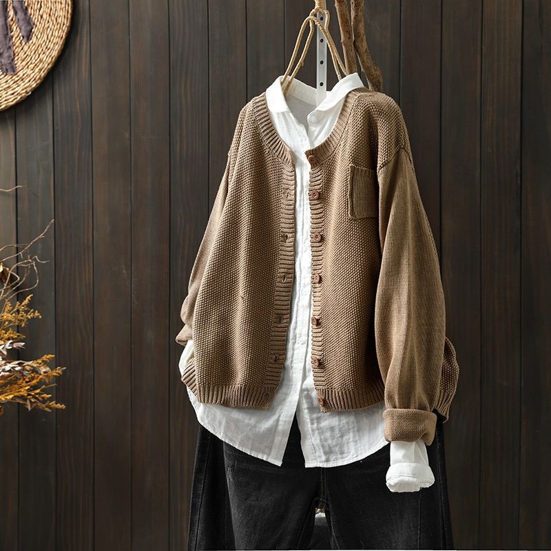 Rippstrick Strickjacke für Damen | Übergroß - Image 6