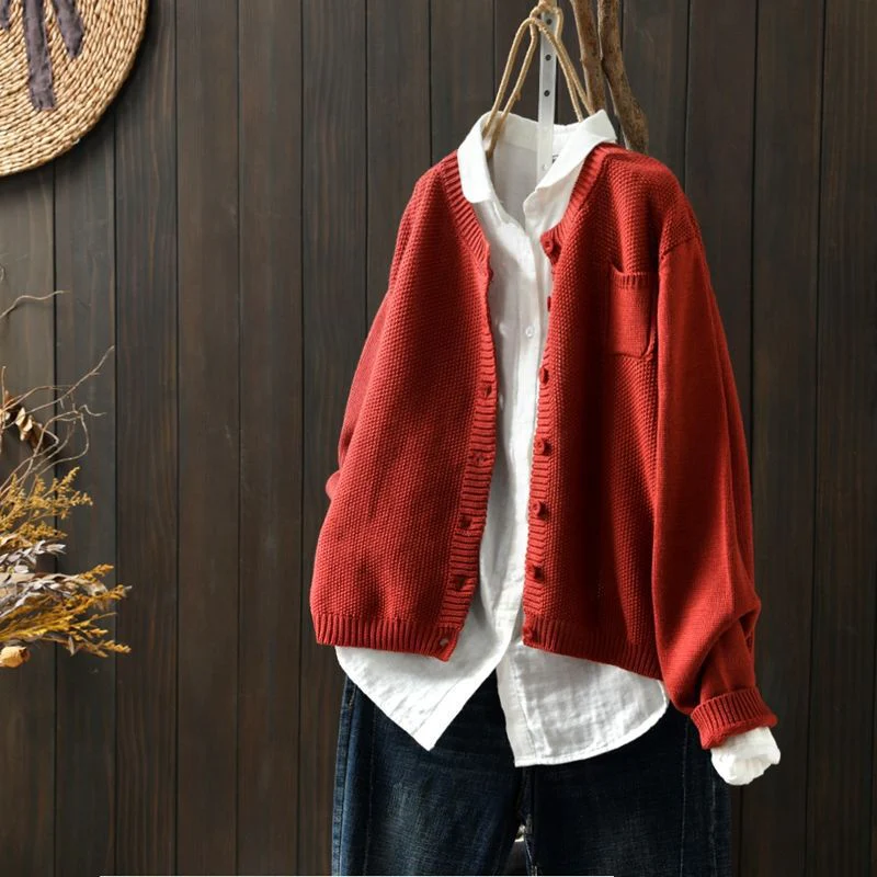 Rippstrick Strickjacke für Damen | Übergroß - Image 7