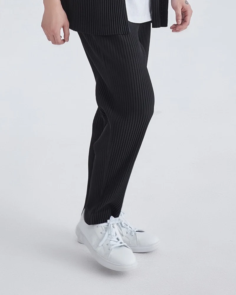 Robert | Lockere Passform Elastischer Bund Baumwoll-Rippstrick-Hose - Image 2
