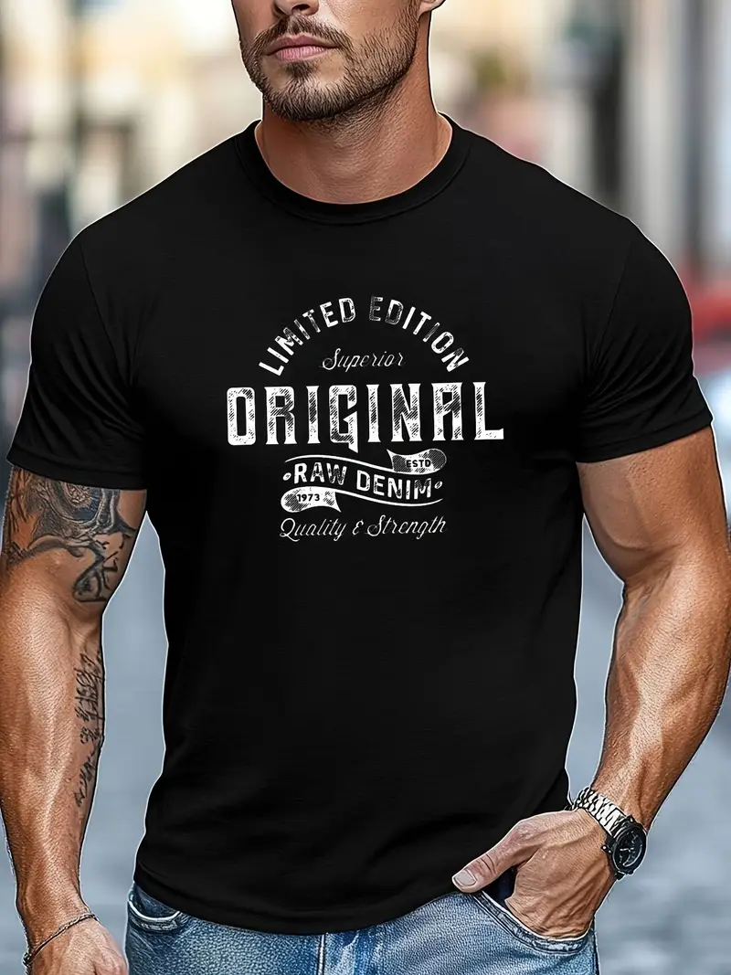 Roman- Elegantes Rundhals T-Shirt für Herren - Image 2