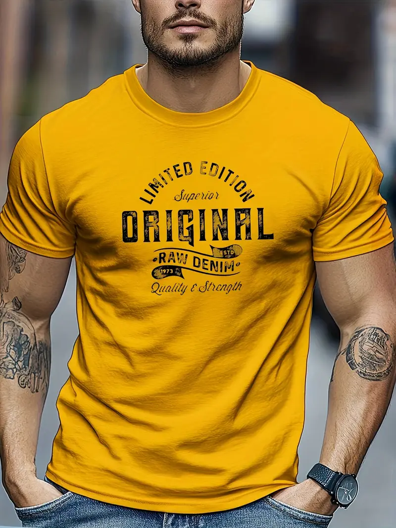 Roman- Elegantes Rundhals T-Shirt für Herren - Image 5