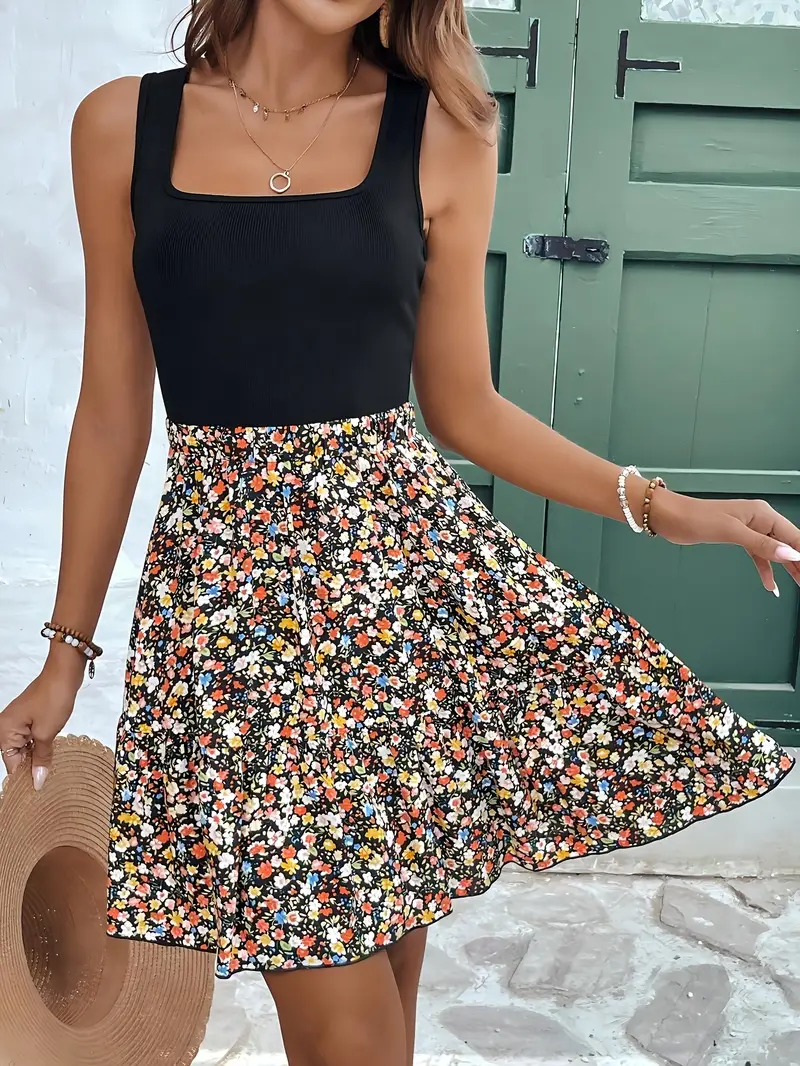 Romilda – Stilvolles Kleid mit eckigem Ausschnitt und Blumenmuster - Image 19