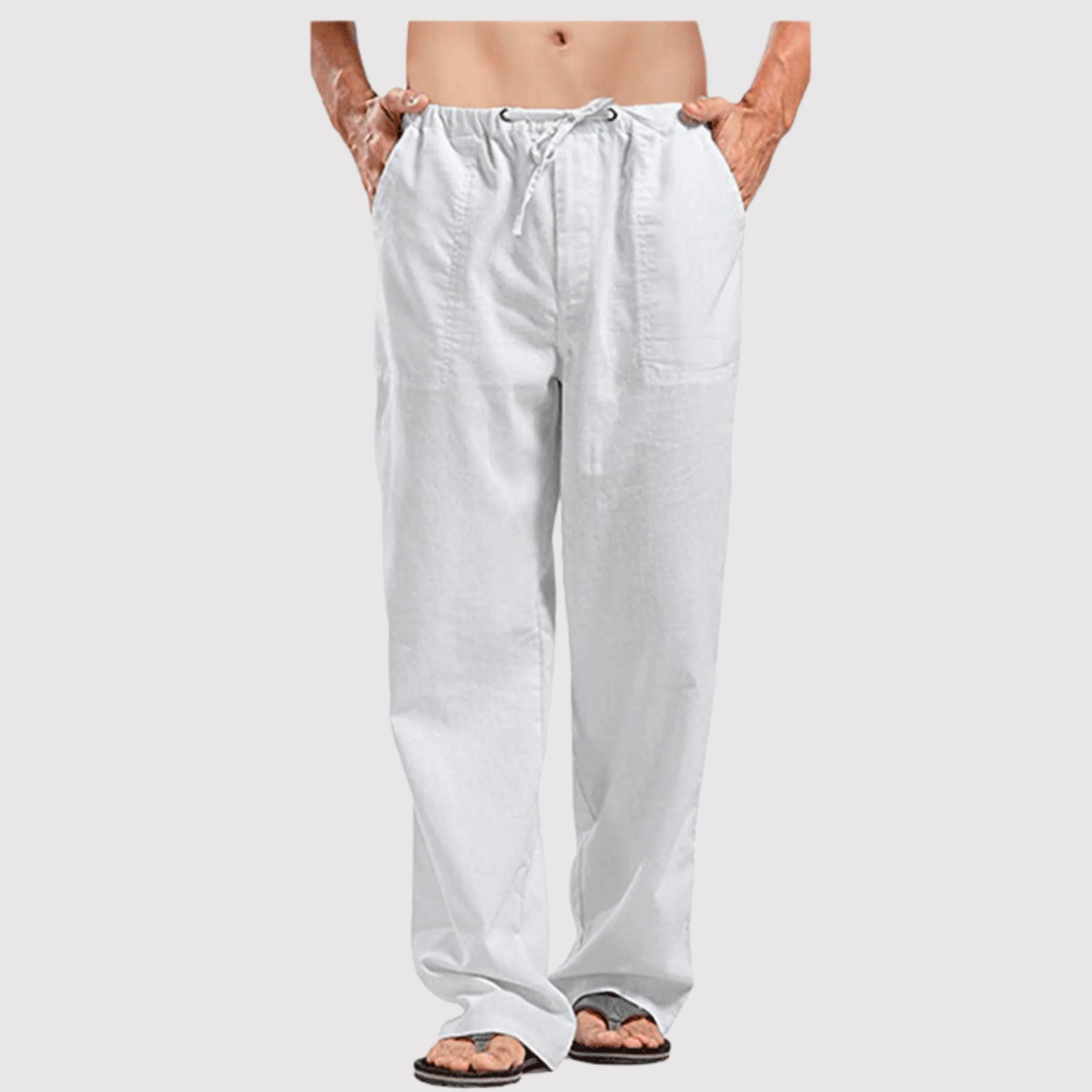 Ronan- Herren Baumwoll Leinen Hose - Image 4
