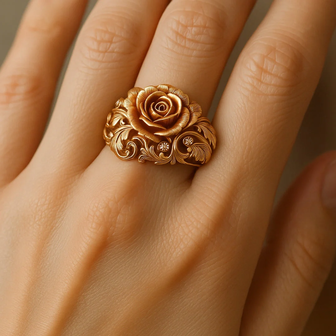 Rosalie – Florale Prunk-Ring - Image 4