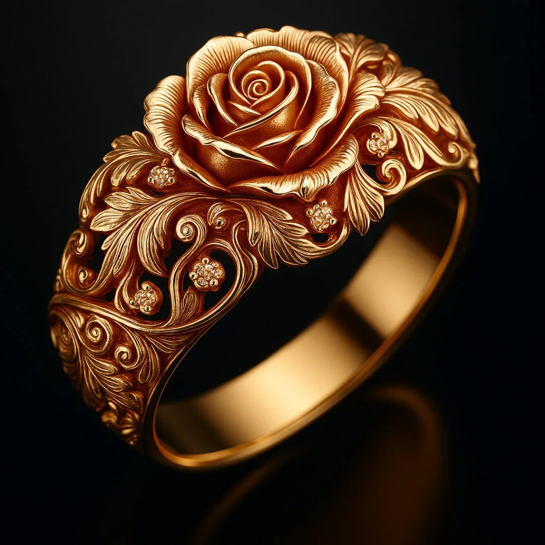 Rosalie – Florale Prunk-Ring - Image 5