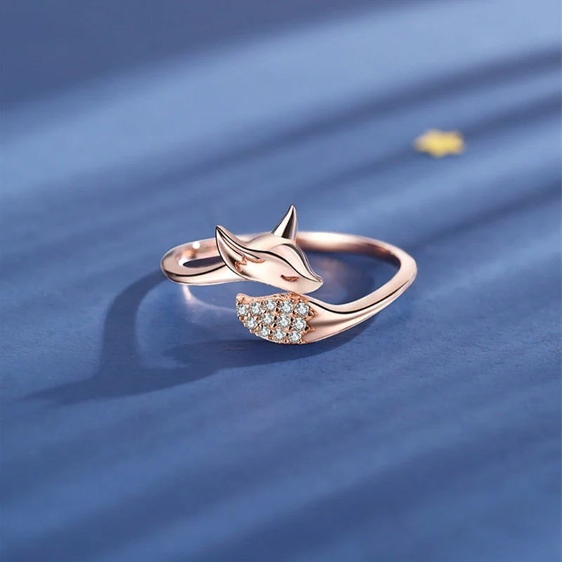 Rose Silber Fuchs Ring - Image 5