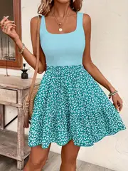 Rosie | Ärmelloses Sommerkleid mit Blumenmuster für Frauen - Image 3