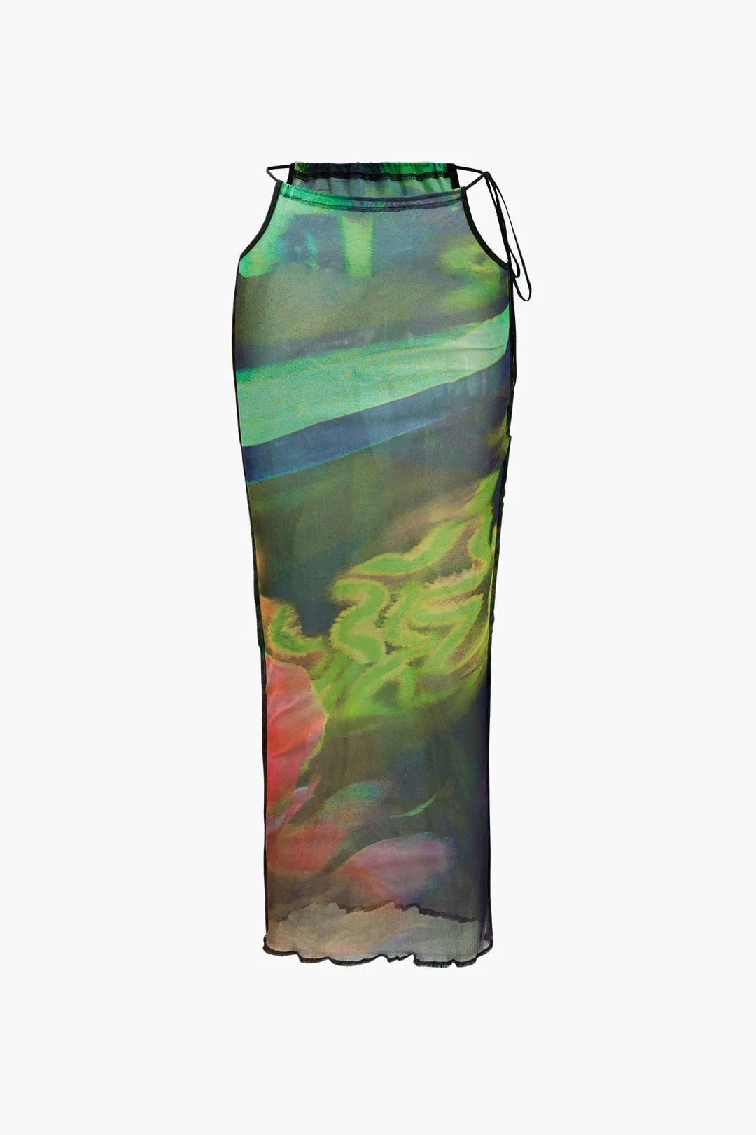 Rosina | Zweiteiliges Set mit abstraktem Print & Bandeau-Top - Image 3