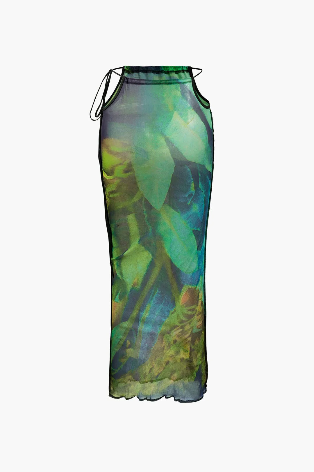 Rosina | Zweiteiliges Set mit abstraktem Print & Bandeau-Top - Image 5