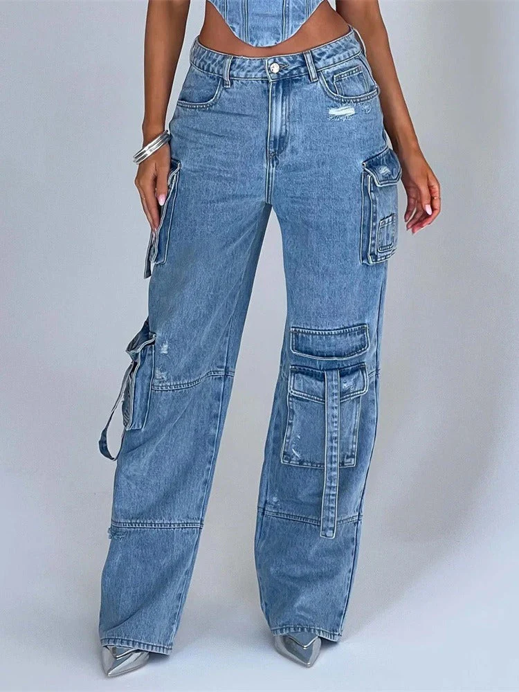 Roxana | Denim Set Cargo & Top - Image 11