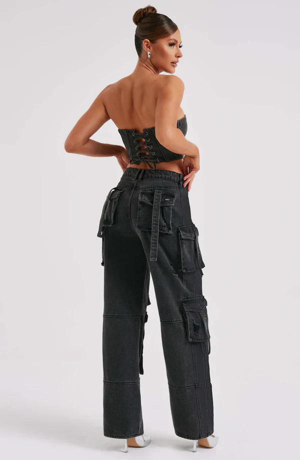 Roxana | Denim Set Cargo & Top - Image 7