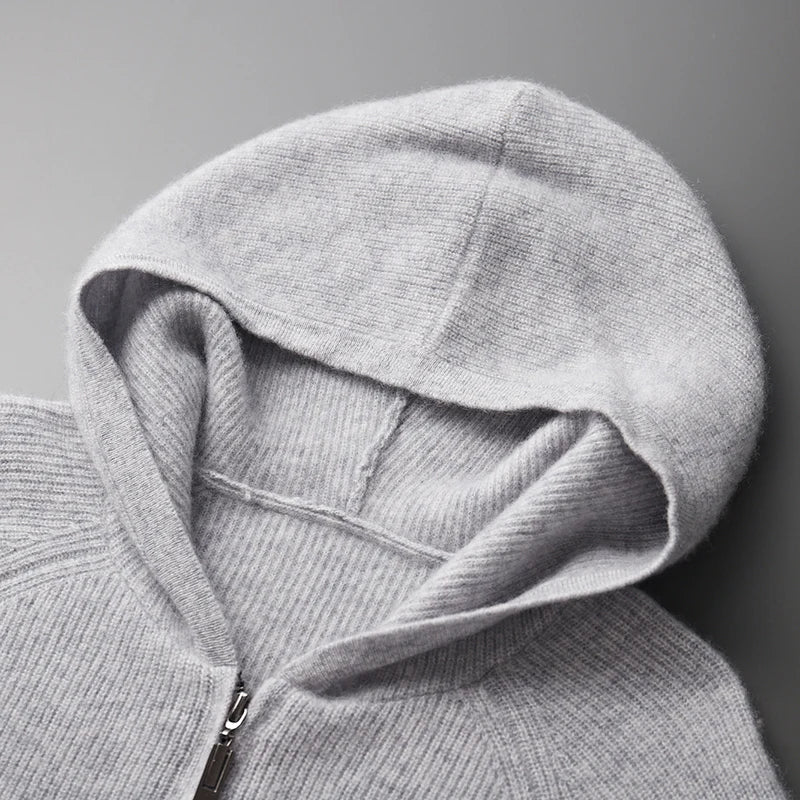 ROYAL CASHMERE MERINO WOOL ZIP UP - Image 3