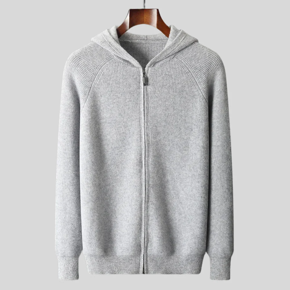 ROYAL CASHMERE MERINO WOOL ZIP UP - Image 9