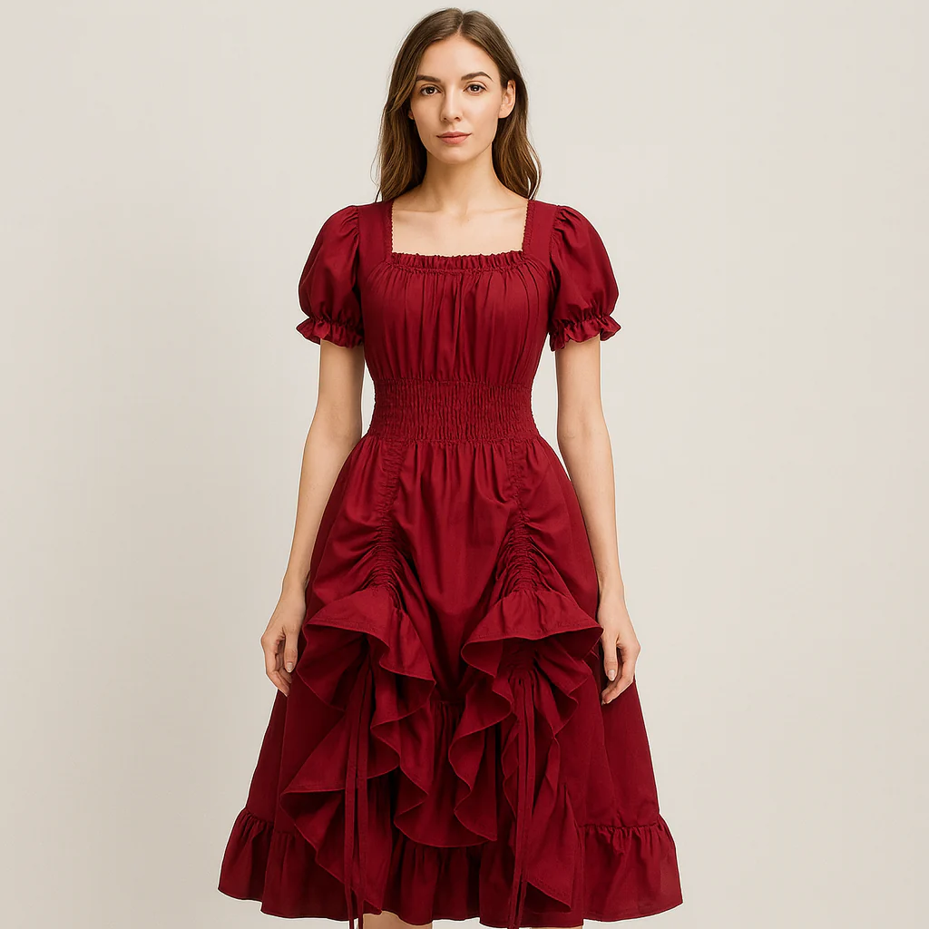 RoyalBloom Renaissance Kleid – Viktorianisch inspiriertes Damenkleid - Image 3